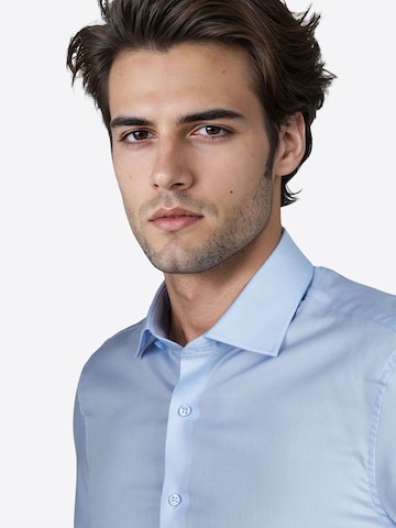 PIERRE CARDIN Regular Fit Hemd in Blau