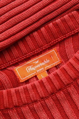 façonnable Baumwoll-Pullover L in Rot