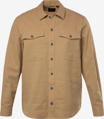 JP1880 Regular fit Button Up Shirt in Beige: front