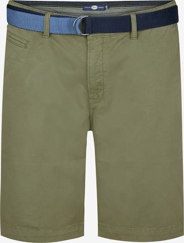 Petrol Industries Regular Chinohousut 'Waveview' värissä vihreä: etupuoli
