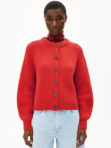 ARMEDANGELS Strickjacke 'Selmaa' in Rot: Vorderseite