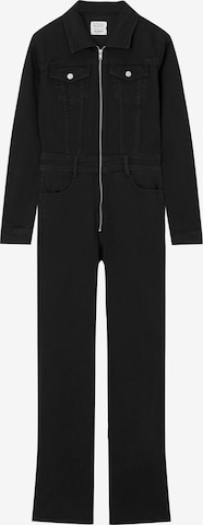 Pull&Bear Jumpsuit in Zwart: voorkant