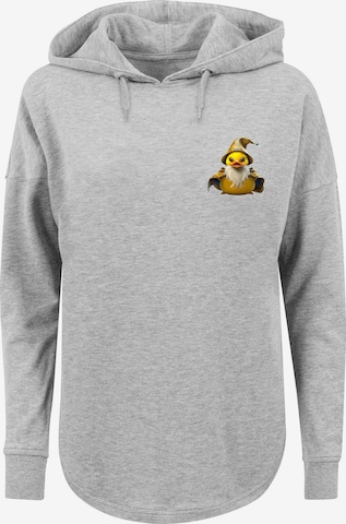 F4NT4STIC Sweatshirt 'Rubber Duck Wizard' in Grijs: voorkant