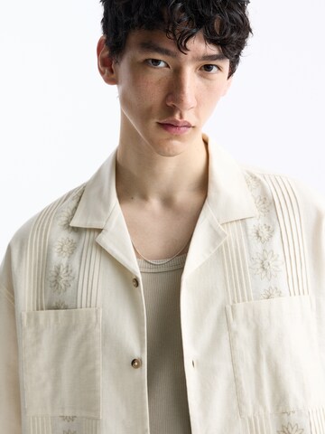 Pull&Bear Comfort fit Overhemd in Wit