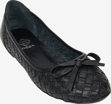 Desa Ballet Flats 'Ballerinas' in Black: front