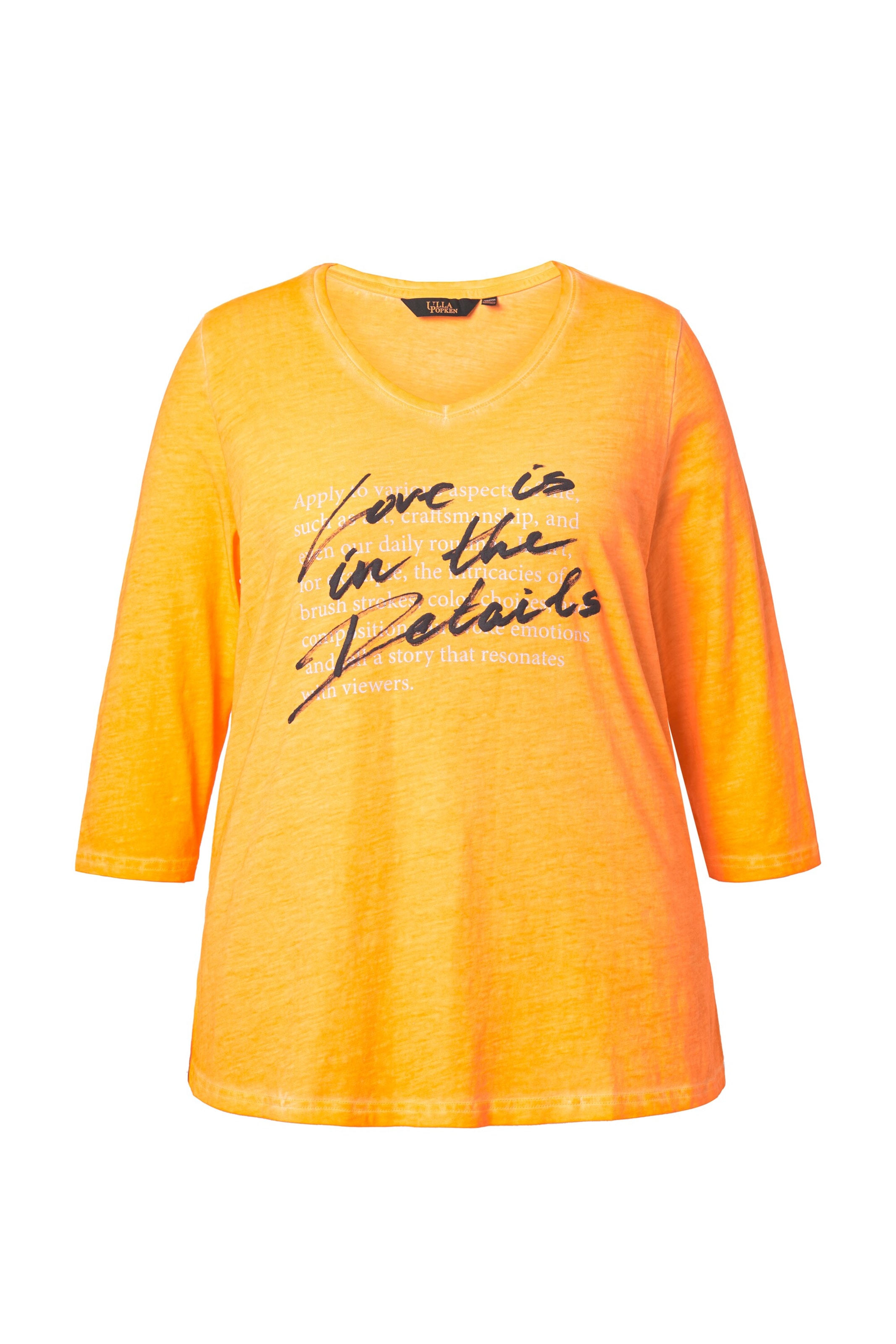 Ulla Popken Shirt in Oranje: voorkant