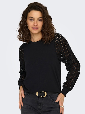 Sweat-shirt 'DONNA' ONLY en noir : devant