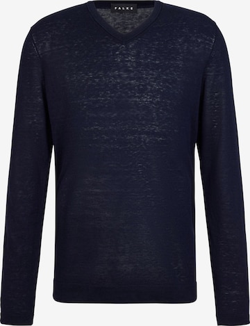 FALKE Pullover 'Silk Linen' in Blau: Vorderseite