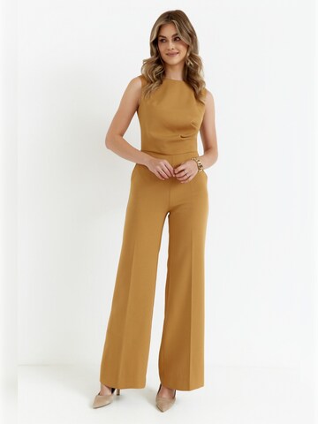 Stylove - Jumpsuit en marrón: frente