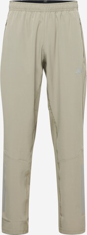 ADIDAS PERFORMANCE Regular Workout Pants 'GYM+' in Green: front