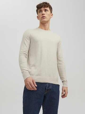 Felpa 'JJEmil' di JACK & JONES in beige: frontale
