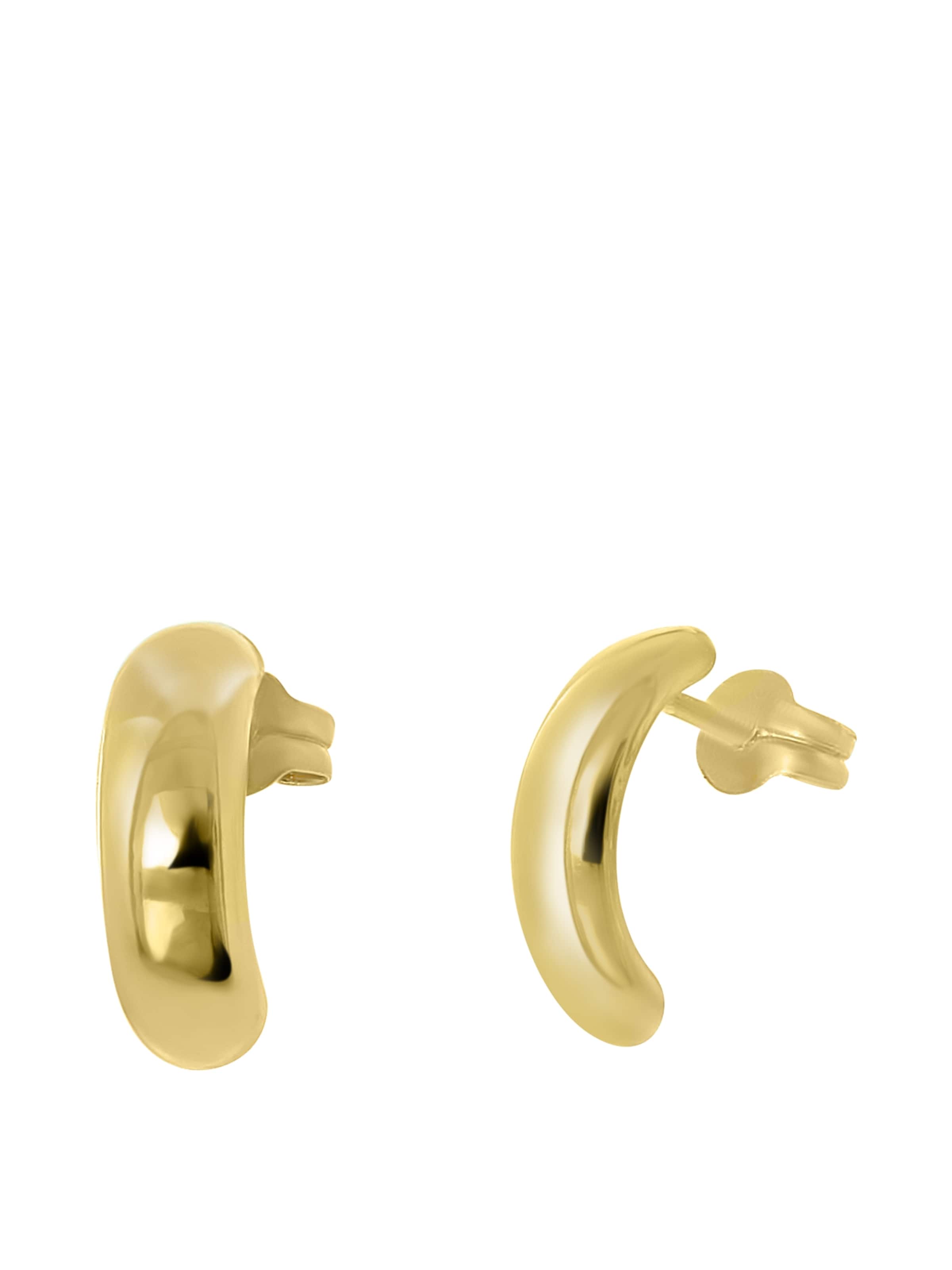 Lucardi Oorbellen 'Klassisch' in Goud: voorkant