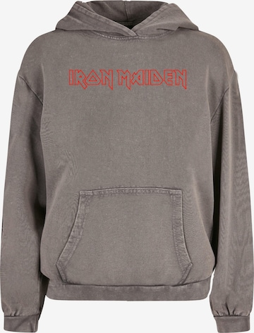 Merchcode Sweatshirt 'Iron Maiden' in Grey: front