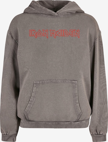 Merchcode Sweatshirt 'Iron Maiden' in Grijs: voorkant