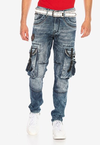 CIPO & BAXX Regular Jeans in Blauw: voorkant