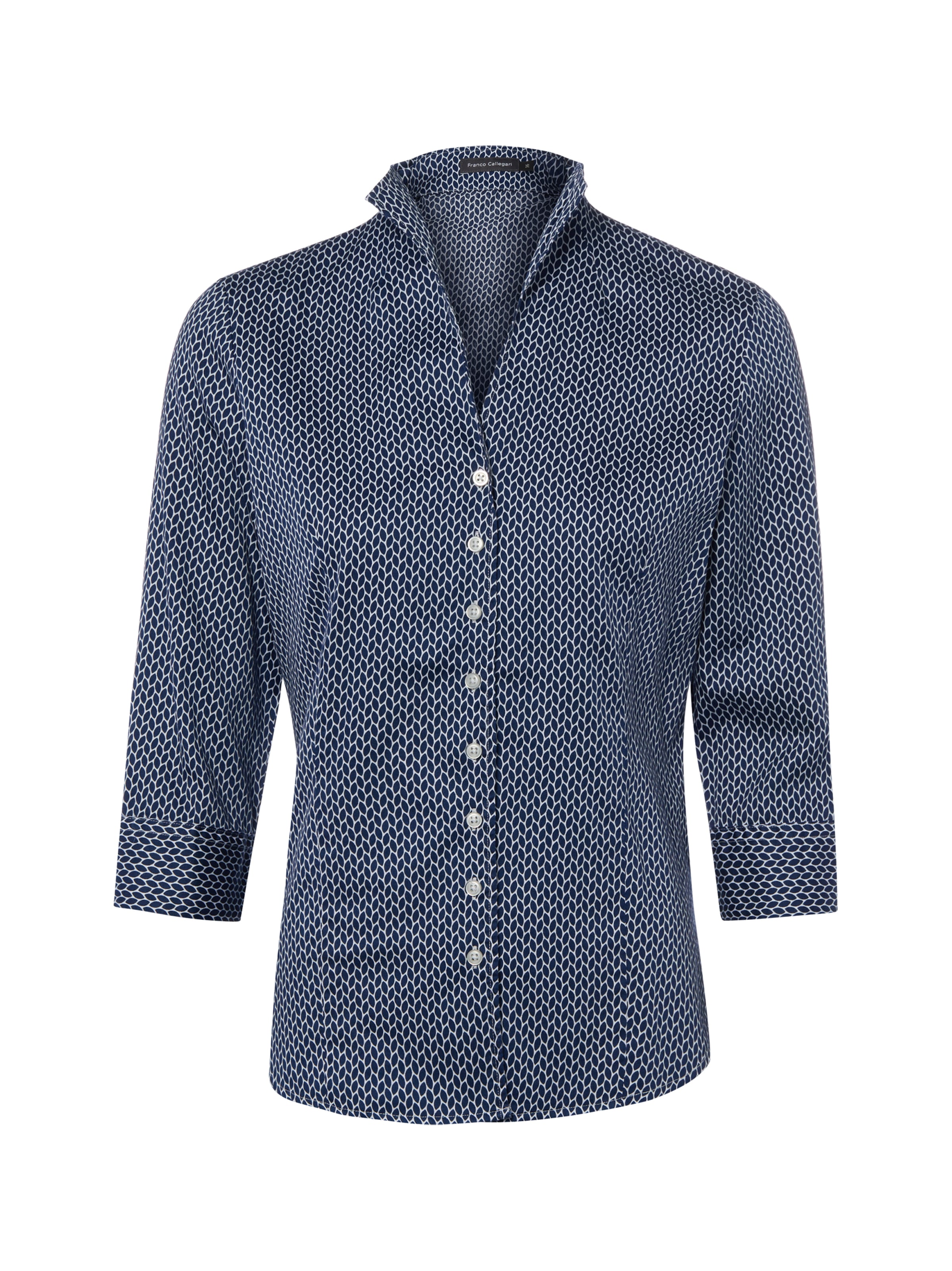 Franco Callegari Blouse in Blauw: voorkant