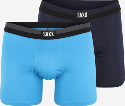 SAXX Boxers en bleu marine / bleu clair, Vue avec produit