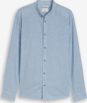 TOM TAILOR Button Up Shirt in Blue: front