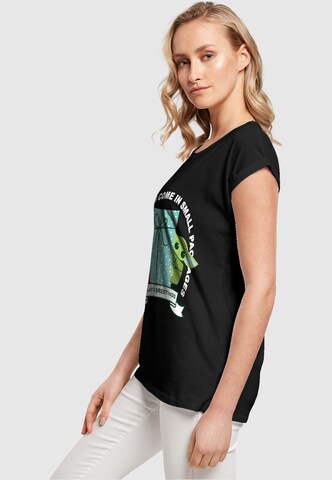 ABSOLUTE CULT Shirt 'The Mandalorian - Galaxy's Greetings' in Black