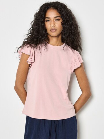 T-shirt Apricot en rose : devant