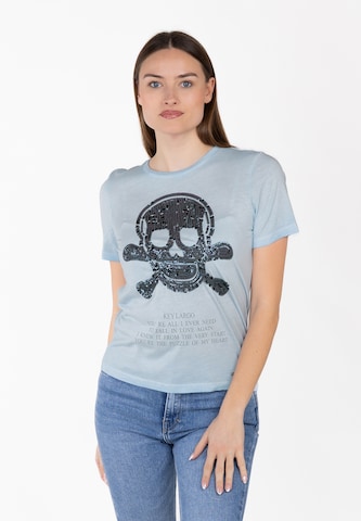 Key Largo Särk 'Bone', värv sinine: eest vaates