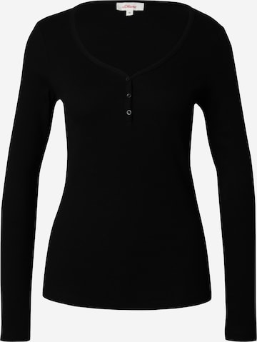 s.Oliver - Camiseta en negro: frente