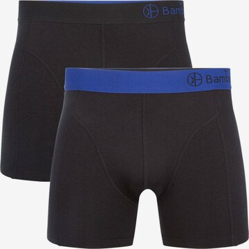 Bamboo basics Boxer shorts in Black: front