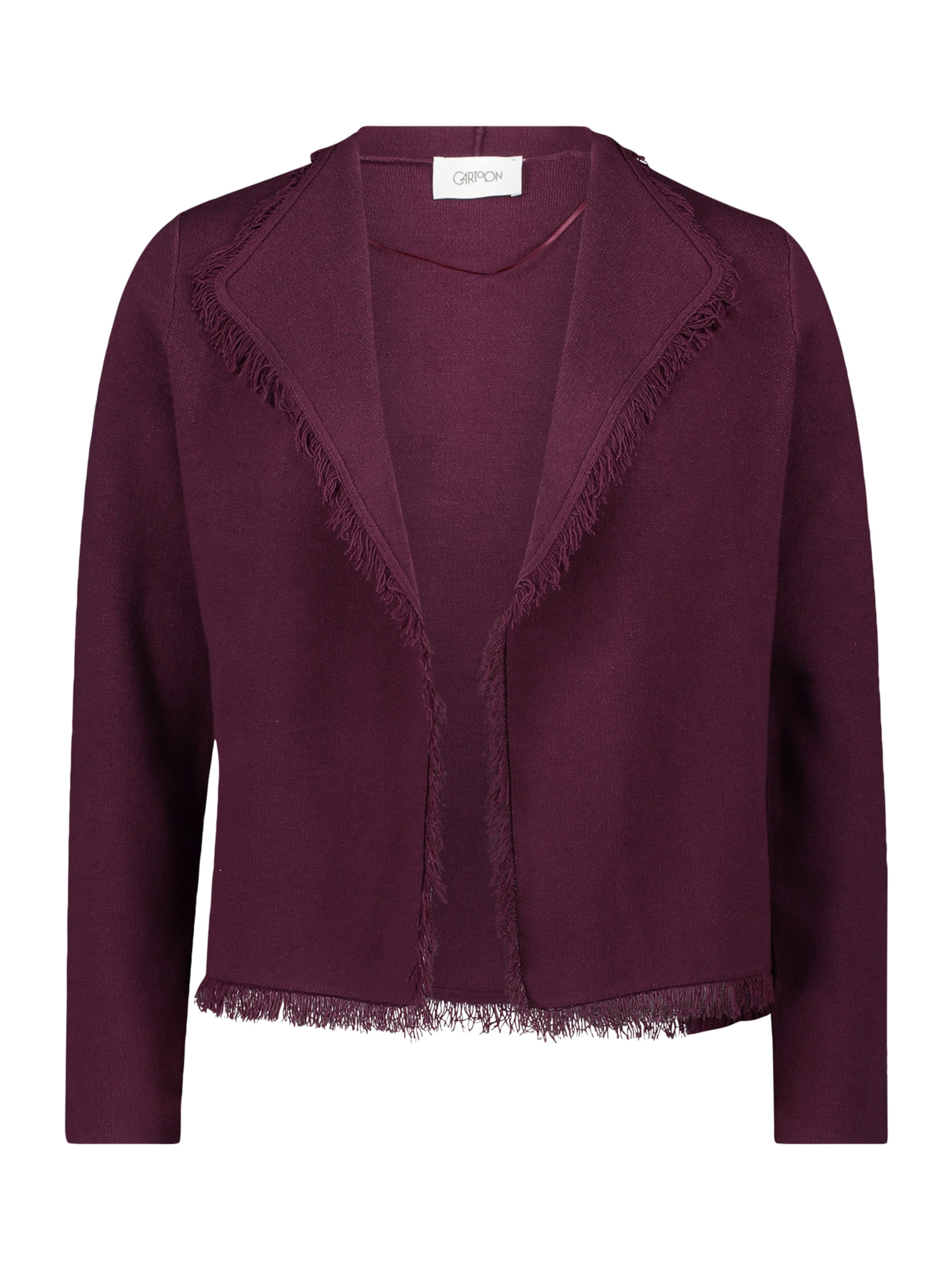 Cartoon Knit cardigan in Purple: front