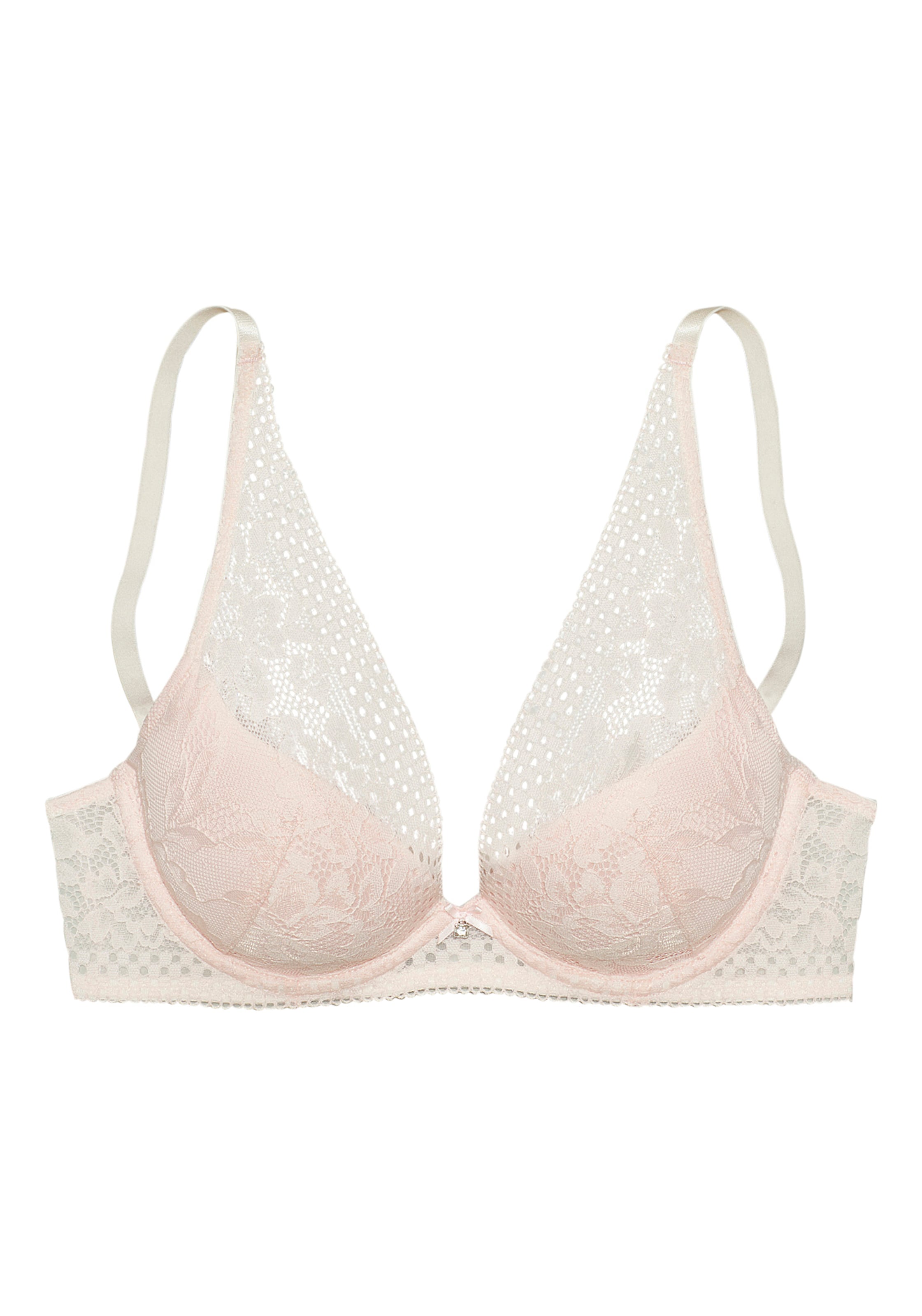 rozā VIVANCE Trijstūra formas Krūšturis: no priekšpuses