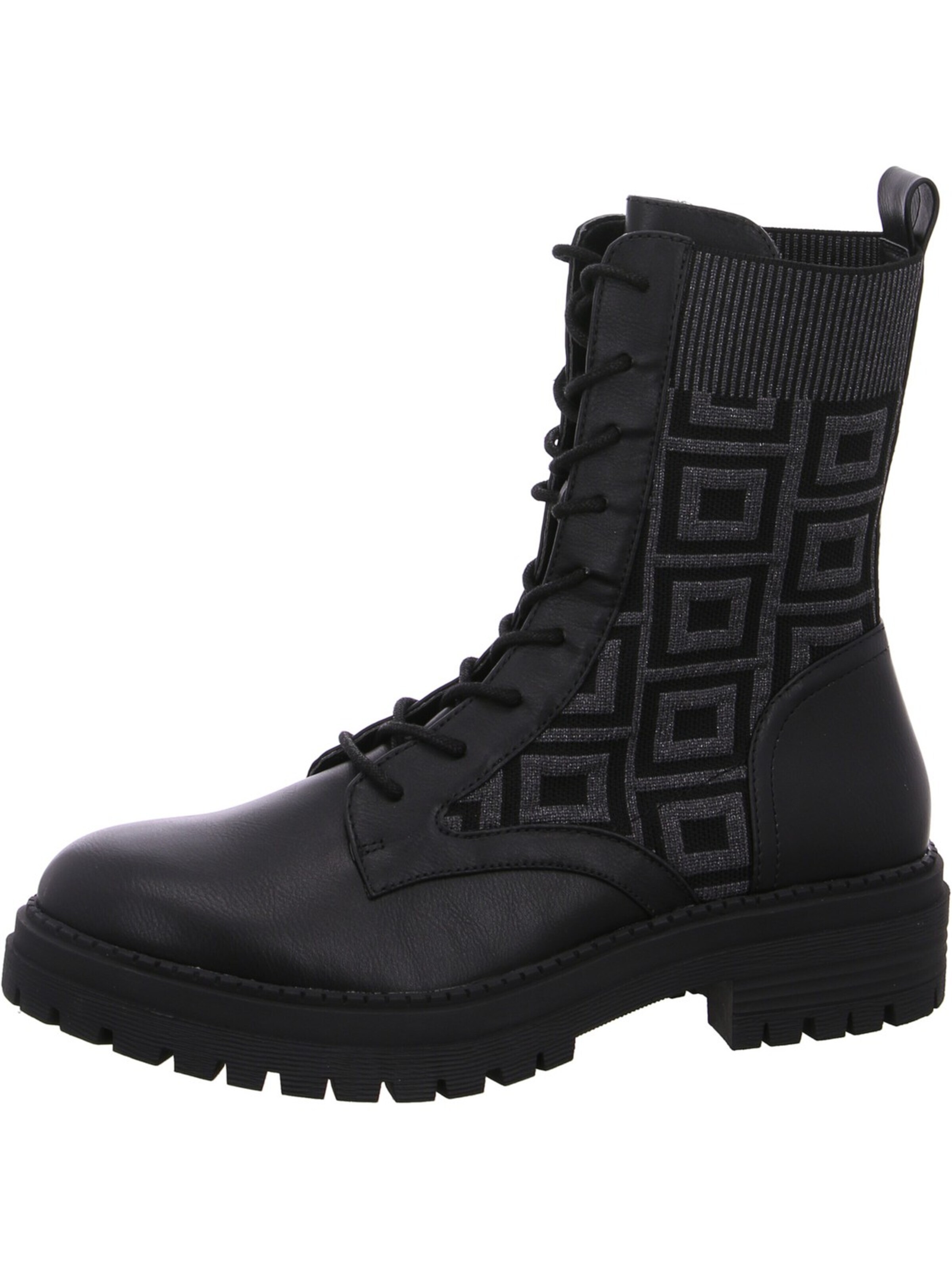 LA STRADA Schnürstiefel 'La Strada Schnürstiefel Schwarz'‌‌‌‌‌‌‌‌‌ in Schwarz: Vorderseite