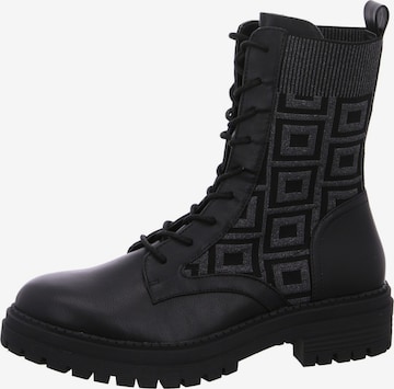 LA STRADA Schnürstiefel 'La Strada Schnürstiefel Schwarz' in Schwarz: Vorderseite