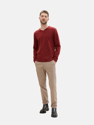 TOM TAILOR Sweater in Red