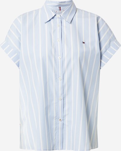 TOMMY HILFIGER Bluse in navy / hellblau / feuerrot / weiß, Produktansicht