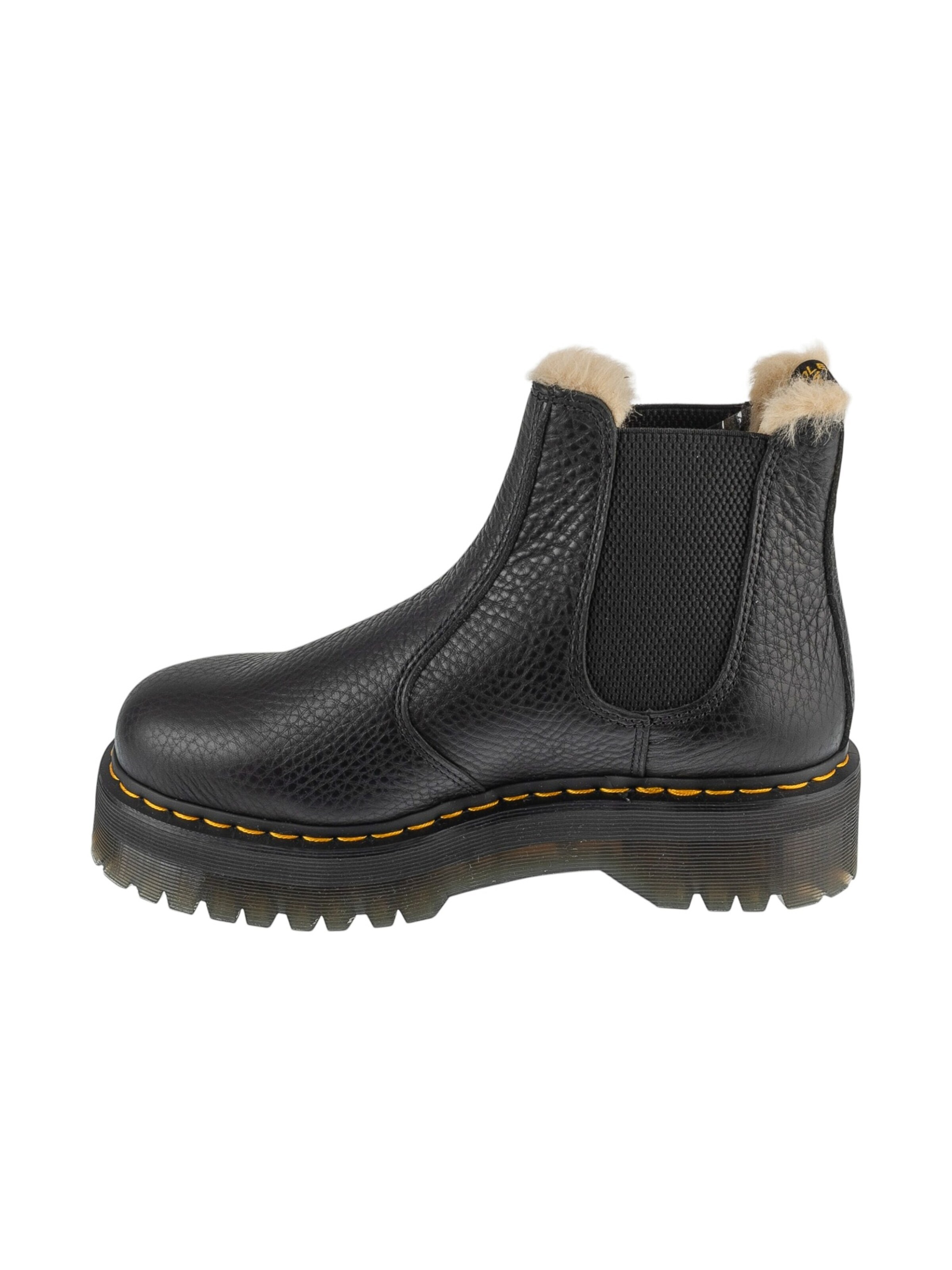Dr. Martens Chelsea boots '2976 Quad Fur Lined' in Zwart