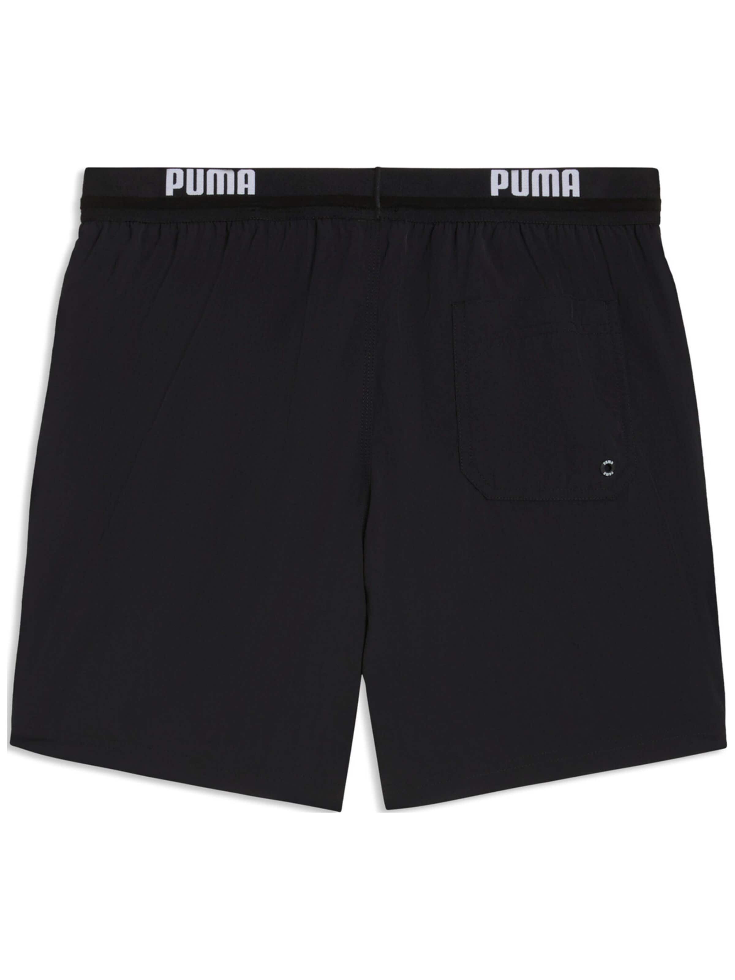 regular Pantaloni sportivi 'Puma Swim Men Crinkle Mid Shorts 1p' di PUMA in nero