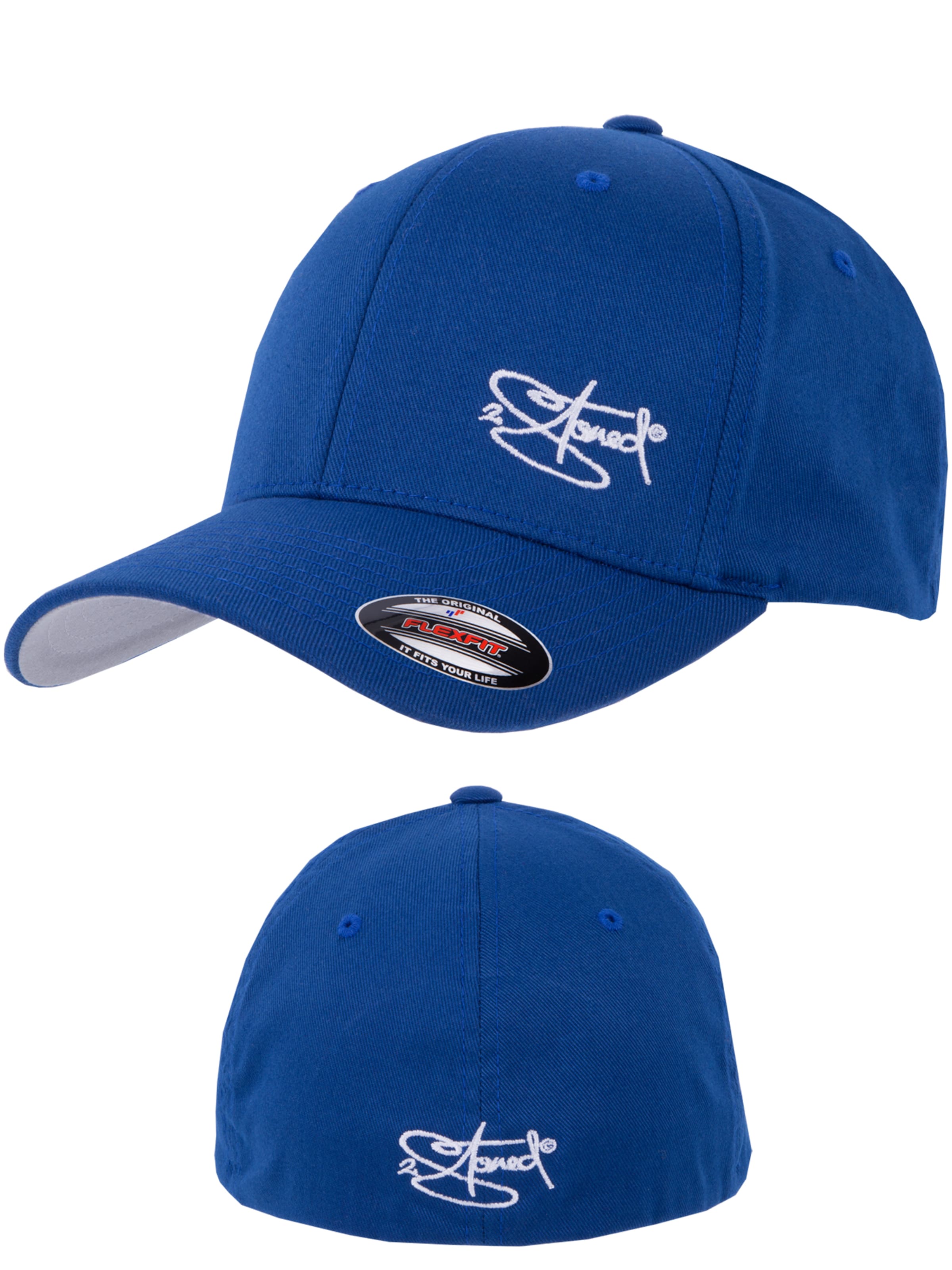 2Stoned Cap 'Flexfit Wooly Combed Classic' in Blue