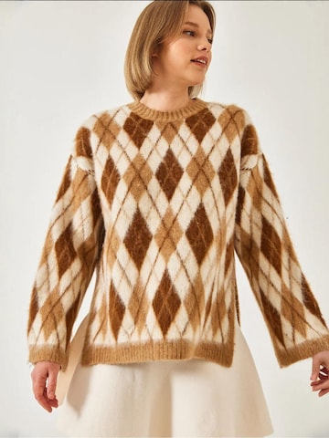 Pull-over 'Pullover' Bianco Lucci en beige