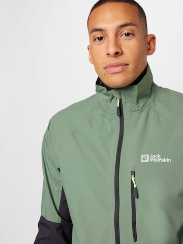 JACK WOLFSKIN Sportovní bunda – zelená