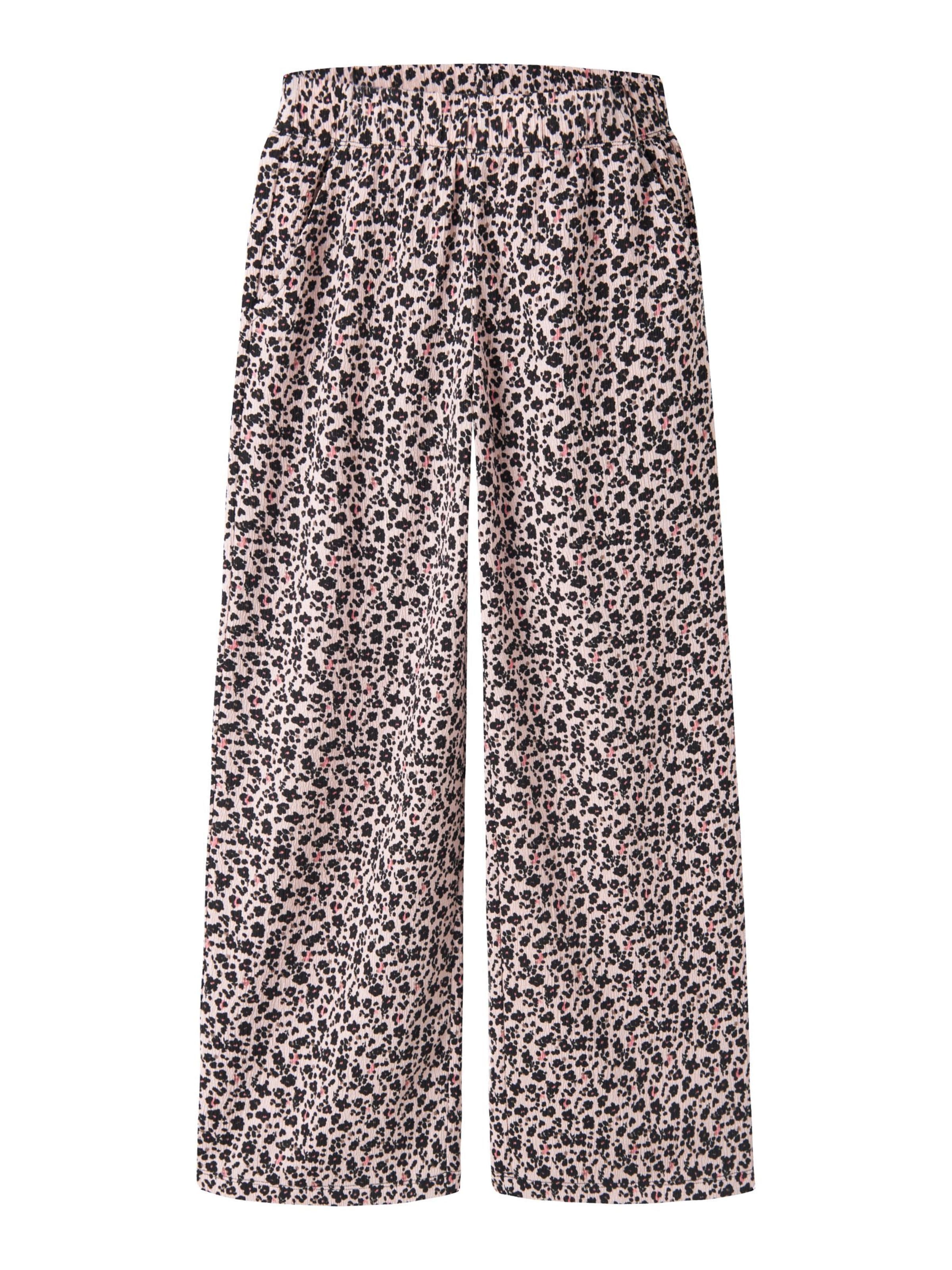 NAME IT - Pierna ancha Pantalón en rosa: frente