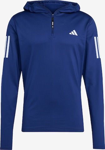 ADIDAS PERFORMANCE - Camiseta funcional 'Own The Run' en azul: frente