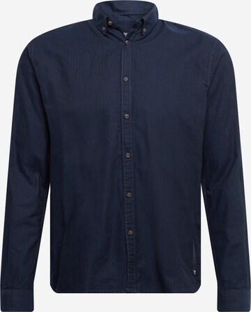 Coupe regular Chemise TOM TAILOR DENIM en bleu : devant