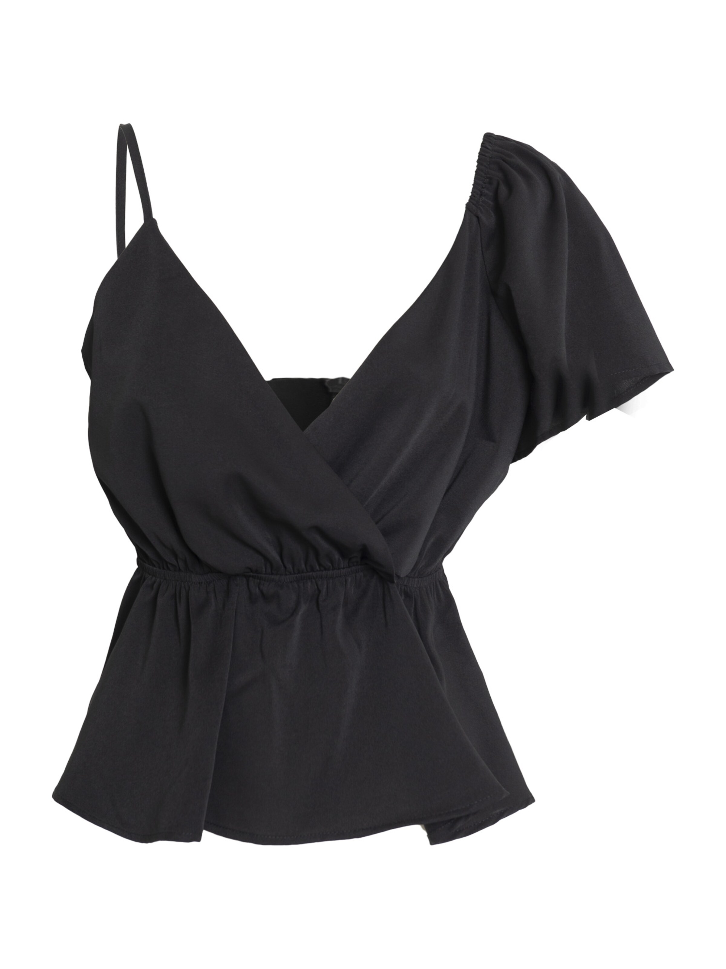 Influencer Топ в Черный: спереди