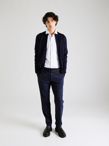 BOSS Slim fit Koszula biznesowa 'HANK' w kolorze biały