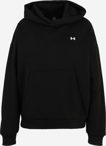 UNDER ARMOUR - Sweatshirt de desporto 'Icon Fleece' em preto: frente