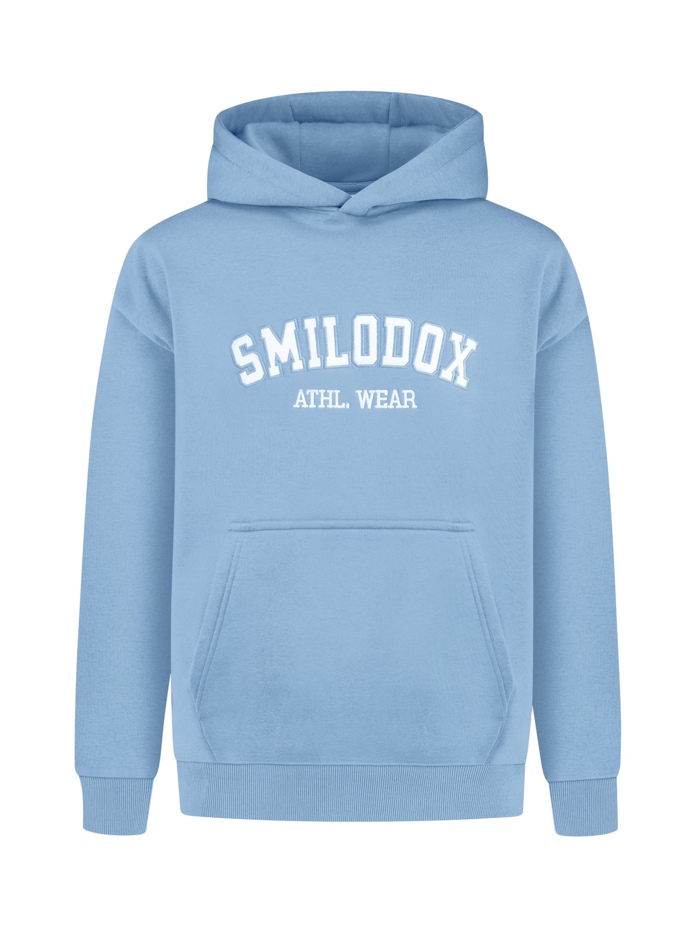 Smilodox Sweatshirt ' Kayson ' in Blau: Vorderseite