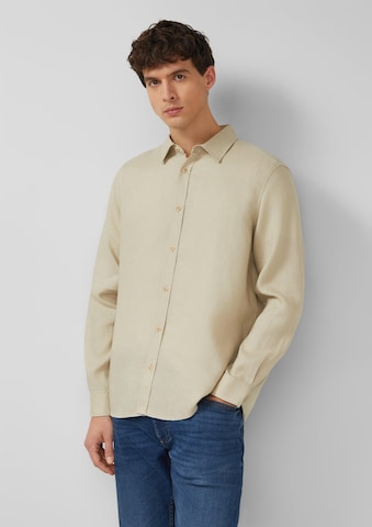 s.Oliver Regular Fit Hemd in Beige