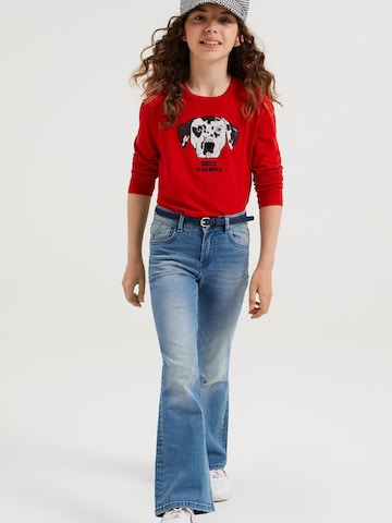 T-Shirt WE Fashion en rouge