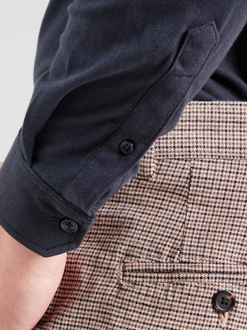 Casual Friday - Ajuste estrecho Camisa 'CF Arthur' en azul