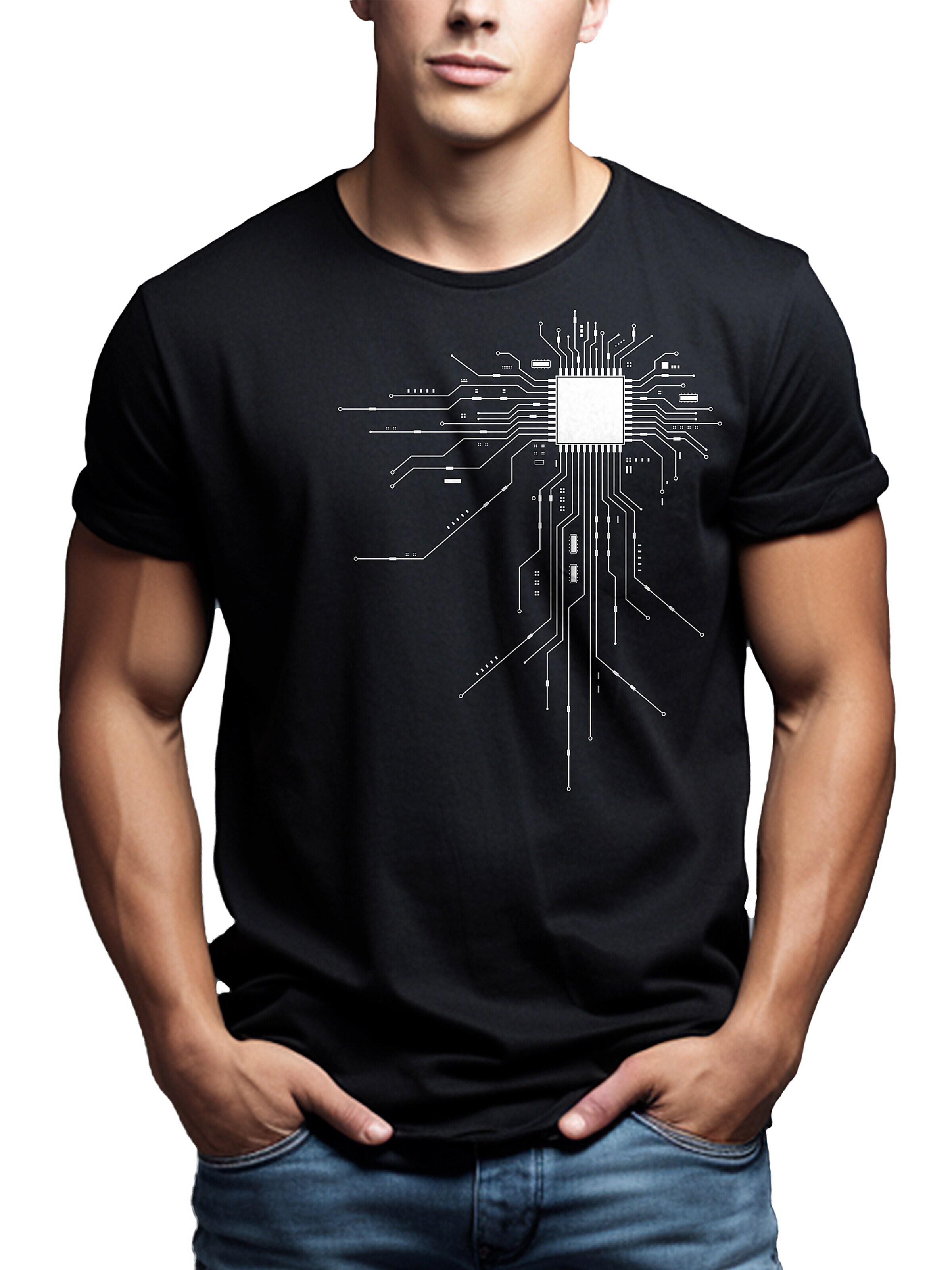 MAKAYA Shirt 'CPU' in Black