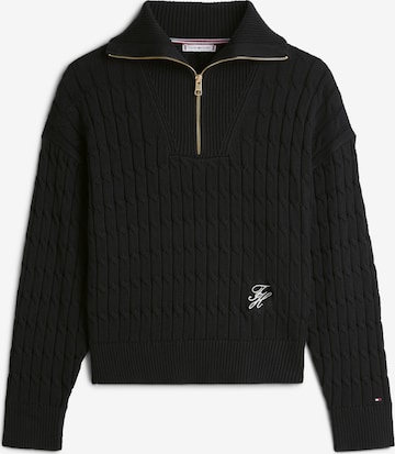 juoda TOMMY HILFIGER Megztinis: priekis